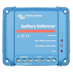 Victron Energy battery balancer front view showing compact housing and terminals benefits balanced charging