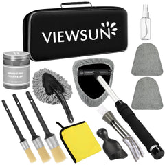 Viewsun front packaging showing full 13-piece kit and easy organization benefit