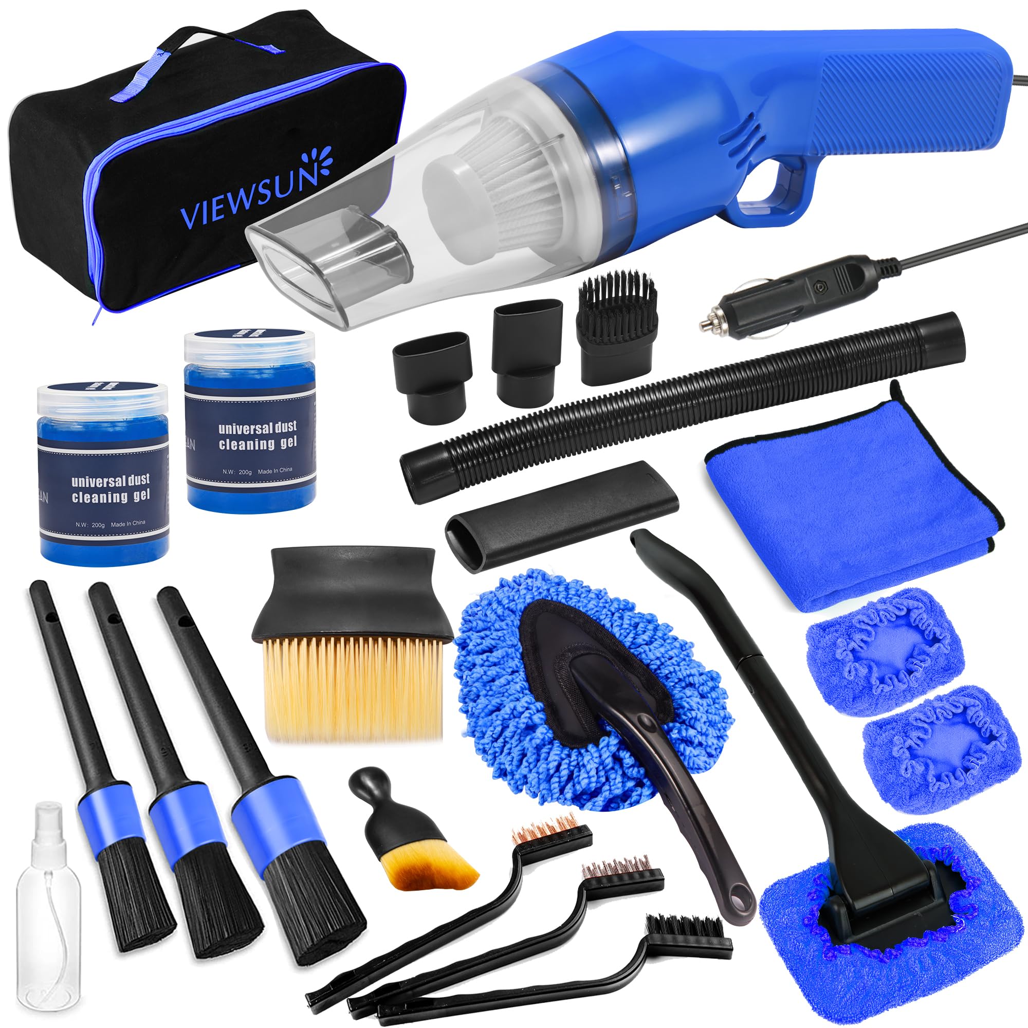 Viewsun front product layout showing full 18PCS kit and storage bag for easy identification and organization
