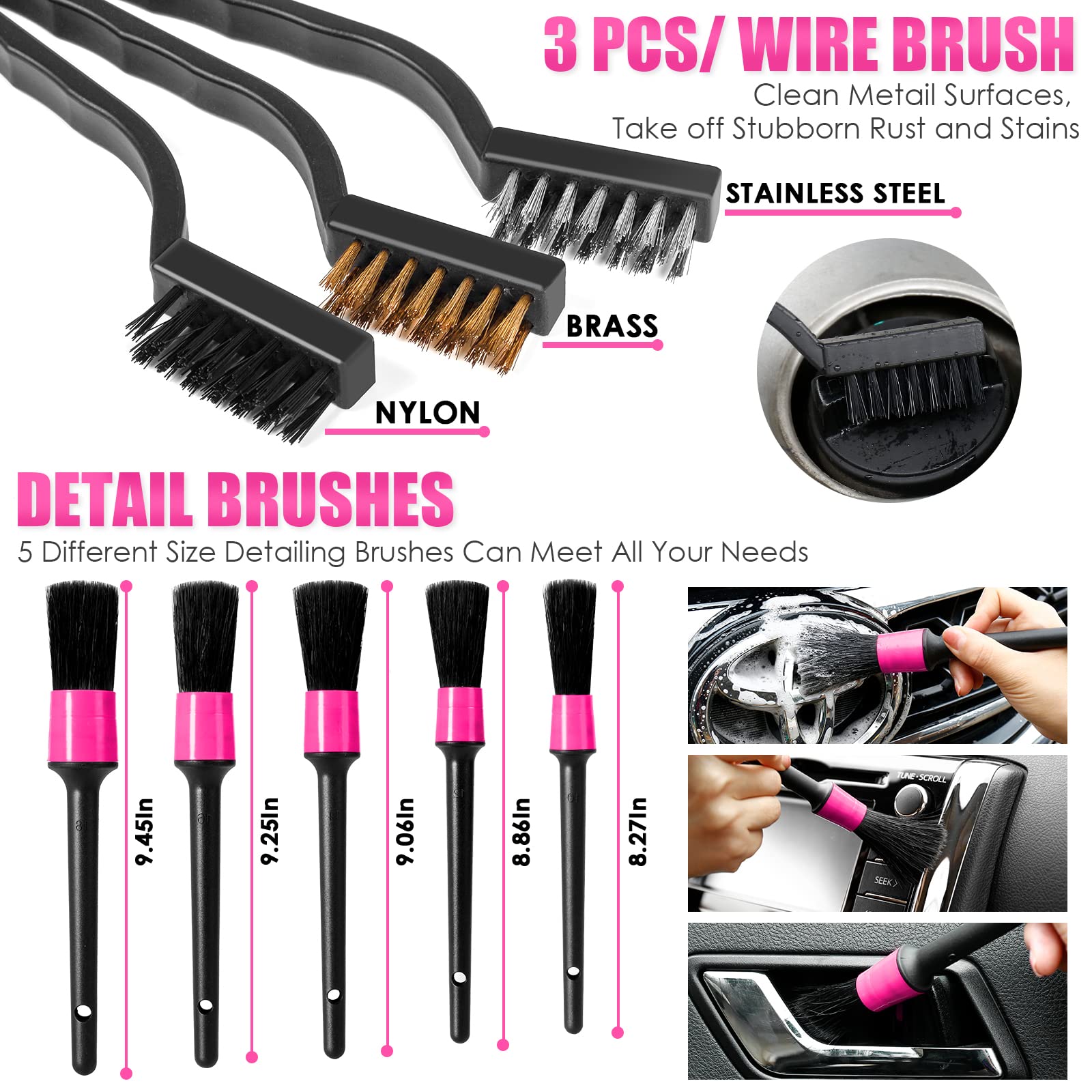 Viewsun in-use vacuum cleaning car seat removing crumbs and pet hair effectively