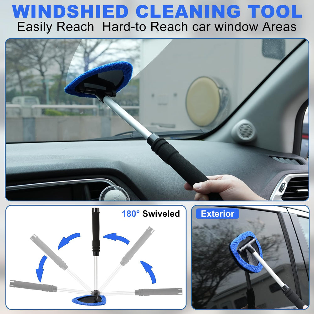 Viewsun microfiber pad close-up showing soft fibers for streak-free glass cleaning
