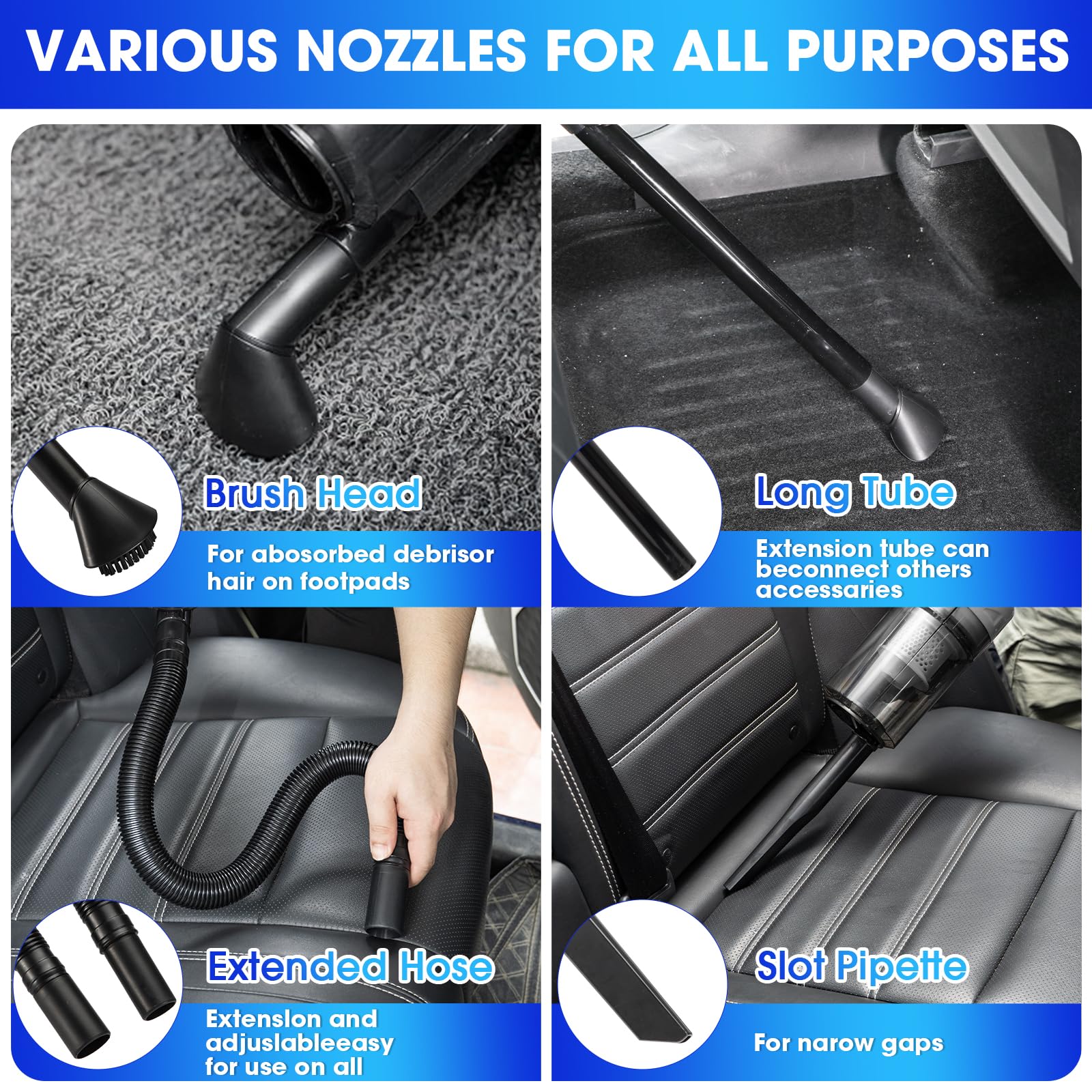Viewsun windshield cleaner angled to reach curved glass for streak-free benefit