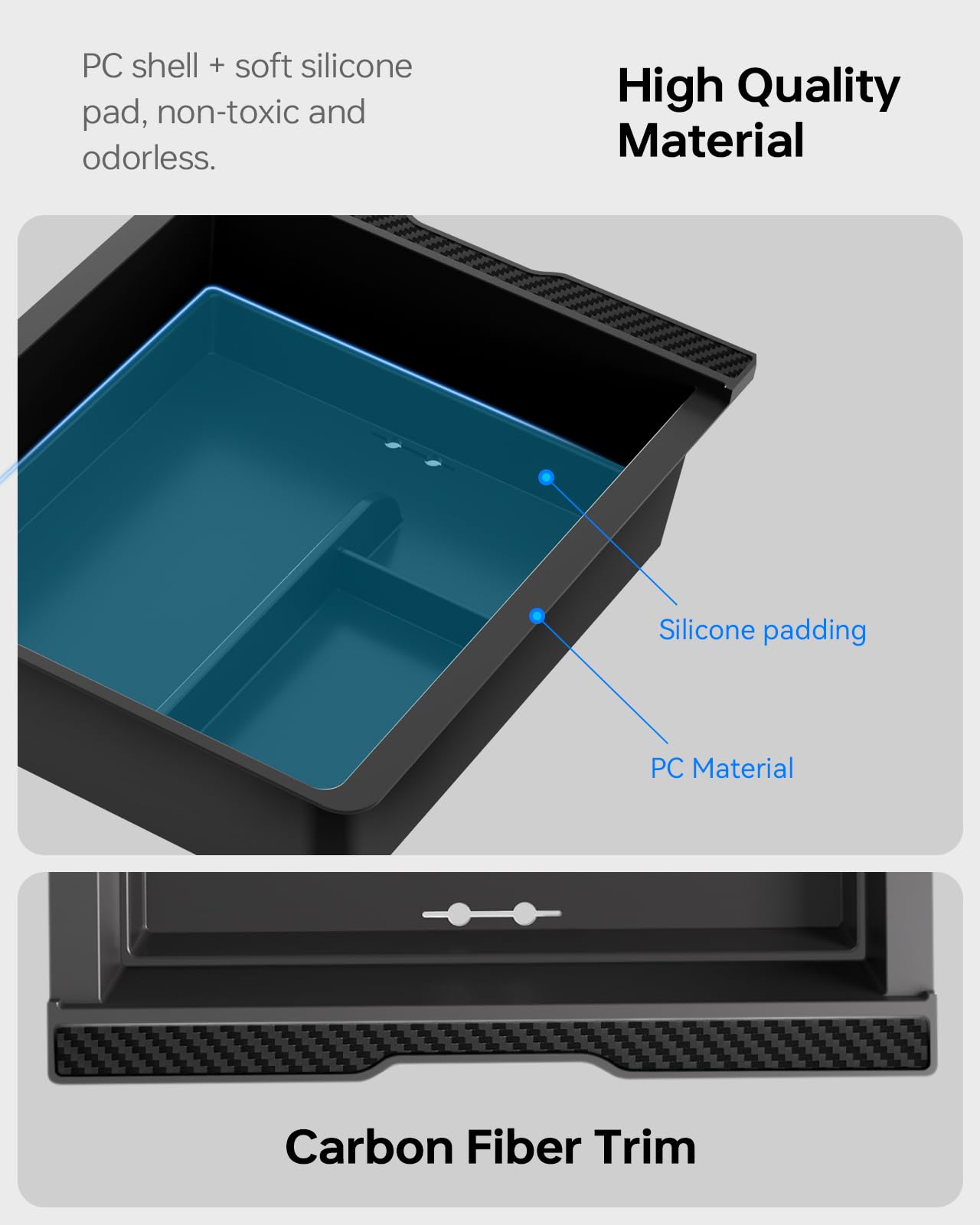 VIHIMAI trays next to smartphone and keys demonstrating correct scale and convenience