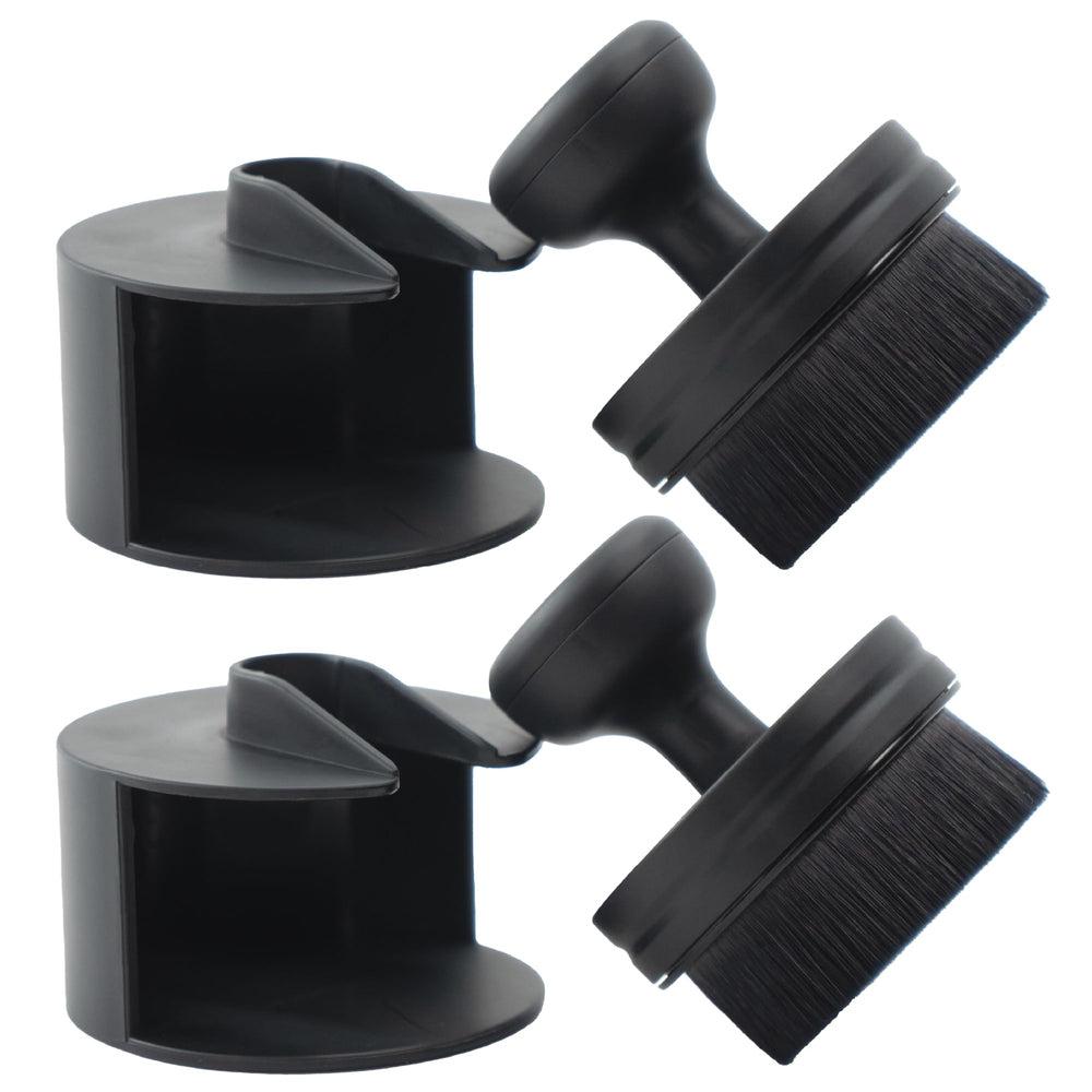 VIKING front view packaging showing two brushes and stands for clean storage