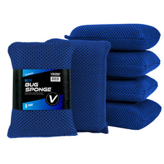 VIKING mesh bug sponge pack front view showing six pads and uses