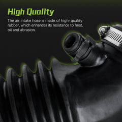 VINMS intake hose close-up of reinforced rubber texture for heat resistance
