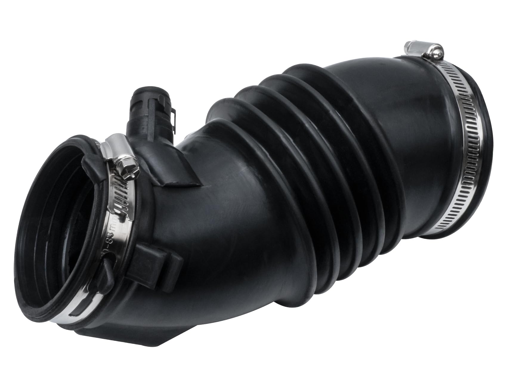 VINMS intake hose front view showing shape and fit for easy replacement