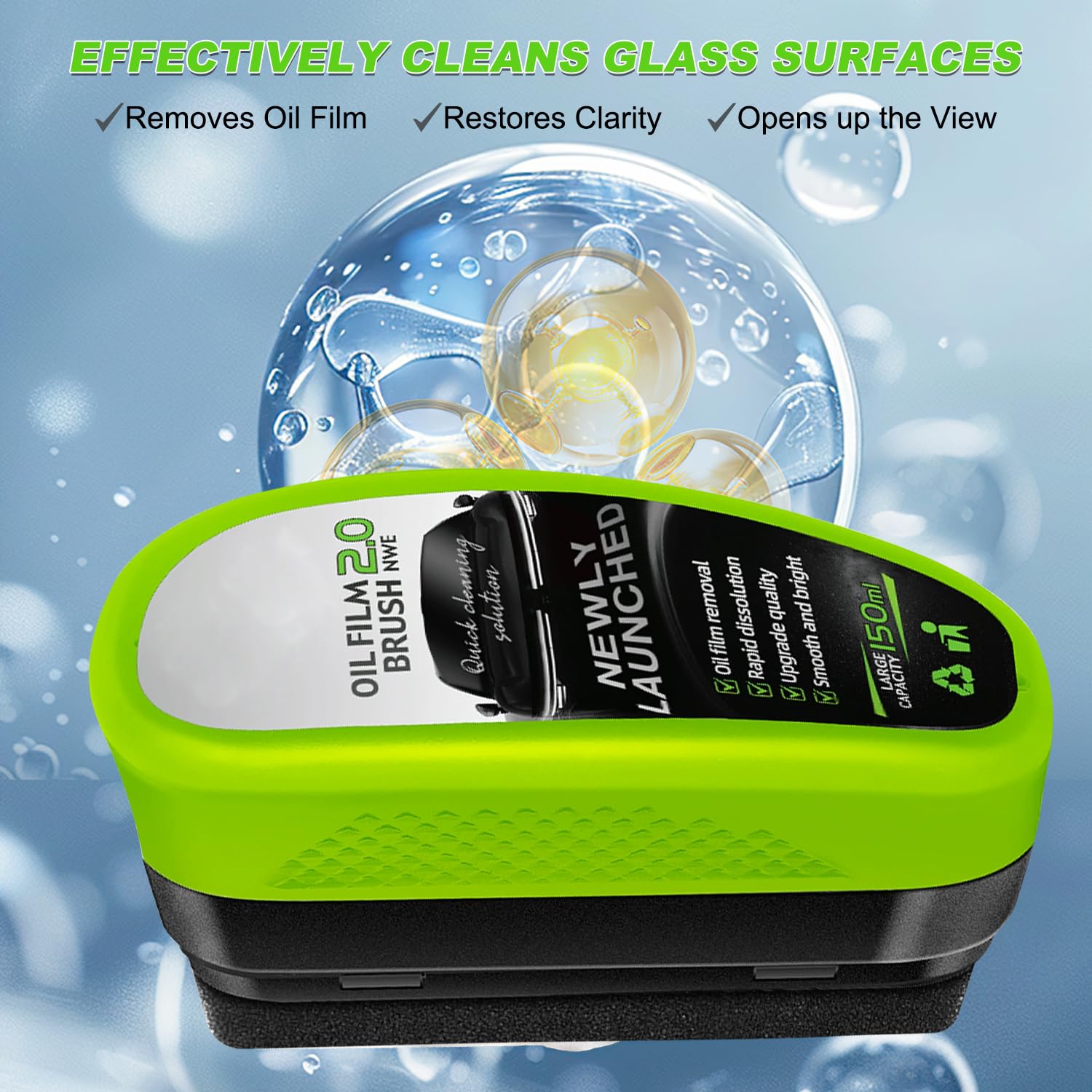 Viuvoiul close-up of wipe texture highlighting oil-lifting fabric for streak-free clarity