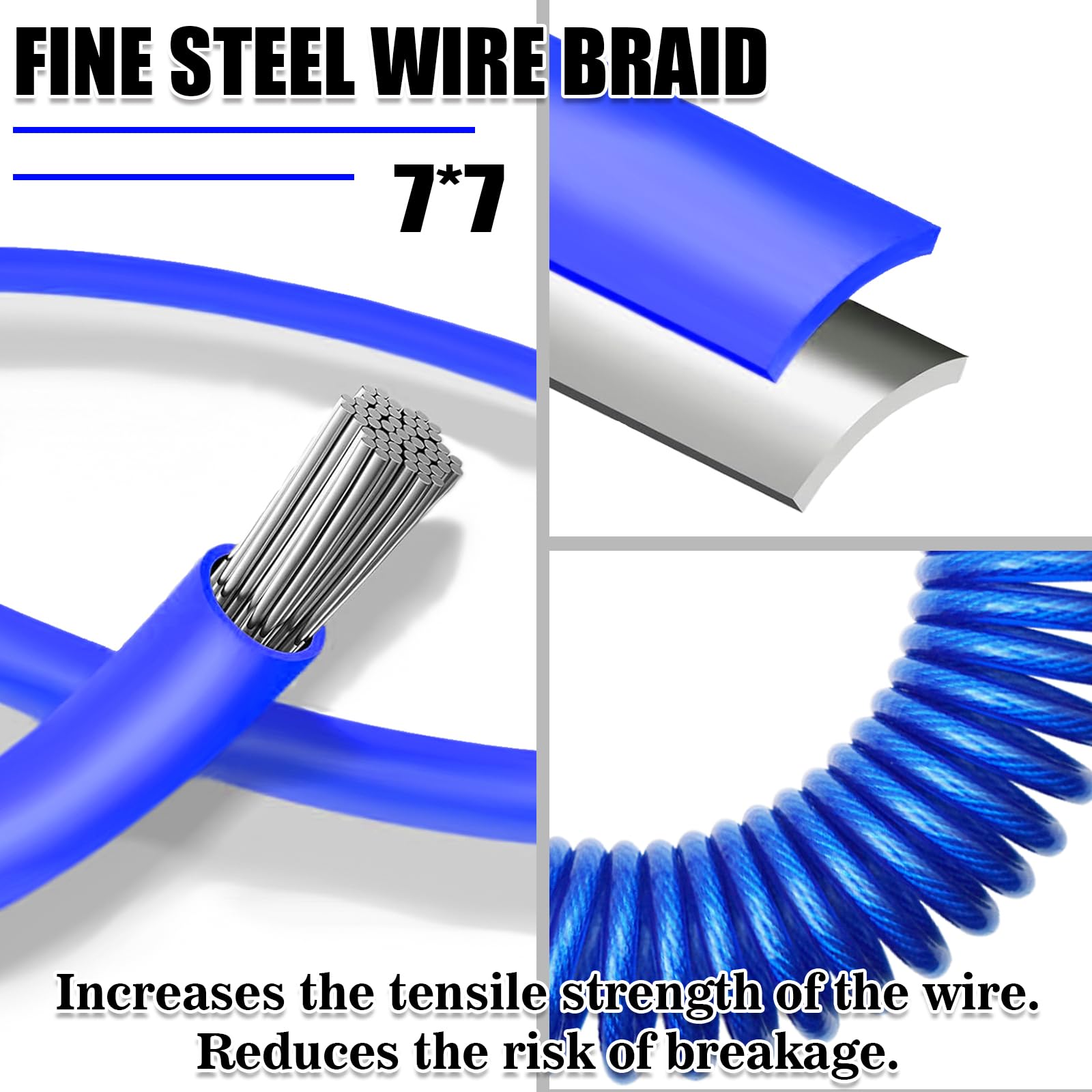VIVBOO coiled cable stored on hitch showing tangle‑free compact storage benefit
