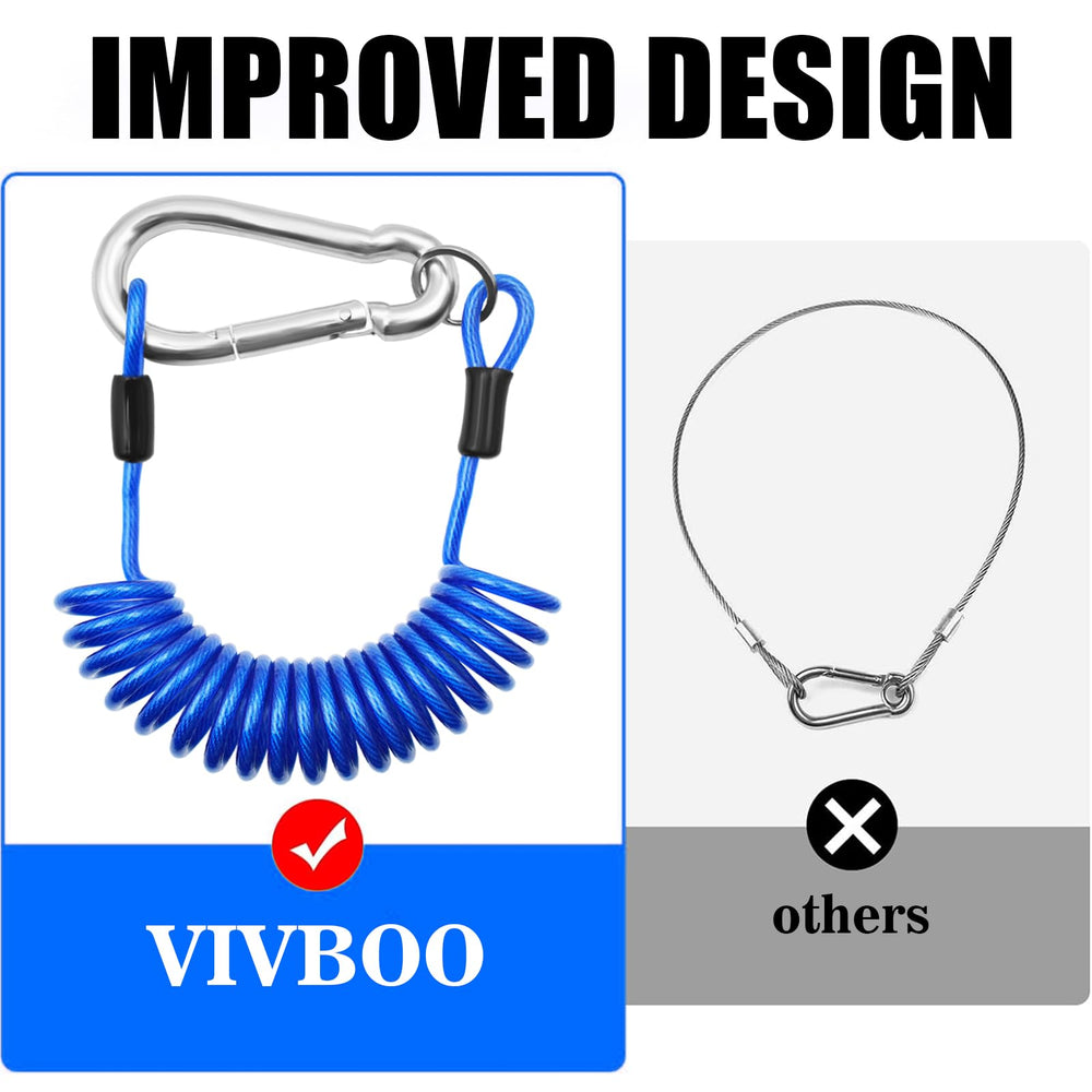 VIVBOO cable beside measuring tape showing accurate 6ft length for fitment