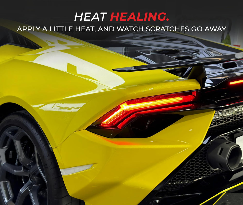VViViD film wrapped over hood edge showing conformability and seamless finish