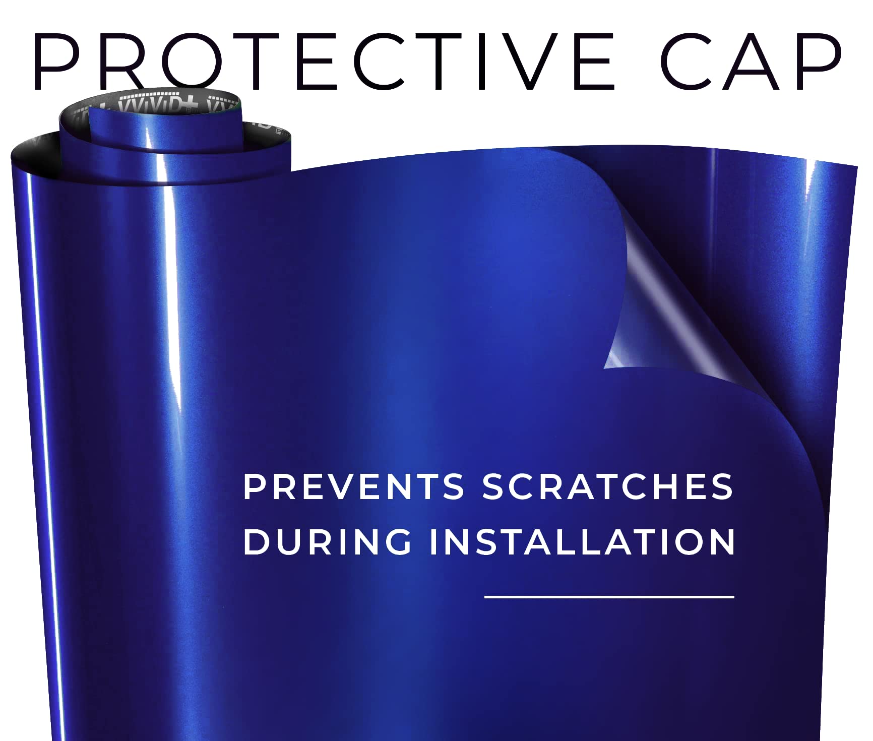 VViViD Neptune Pearl Blue stretchable protective cap liner detail protecting finish