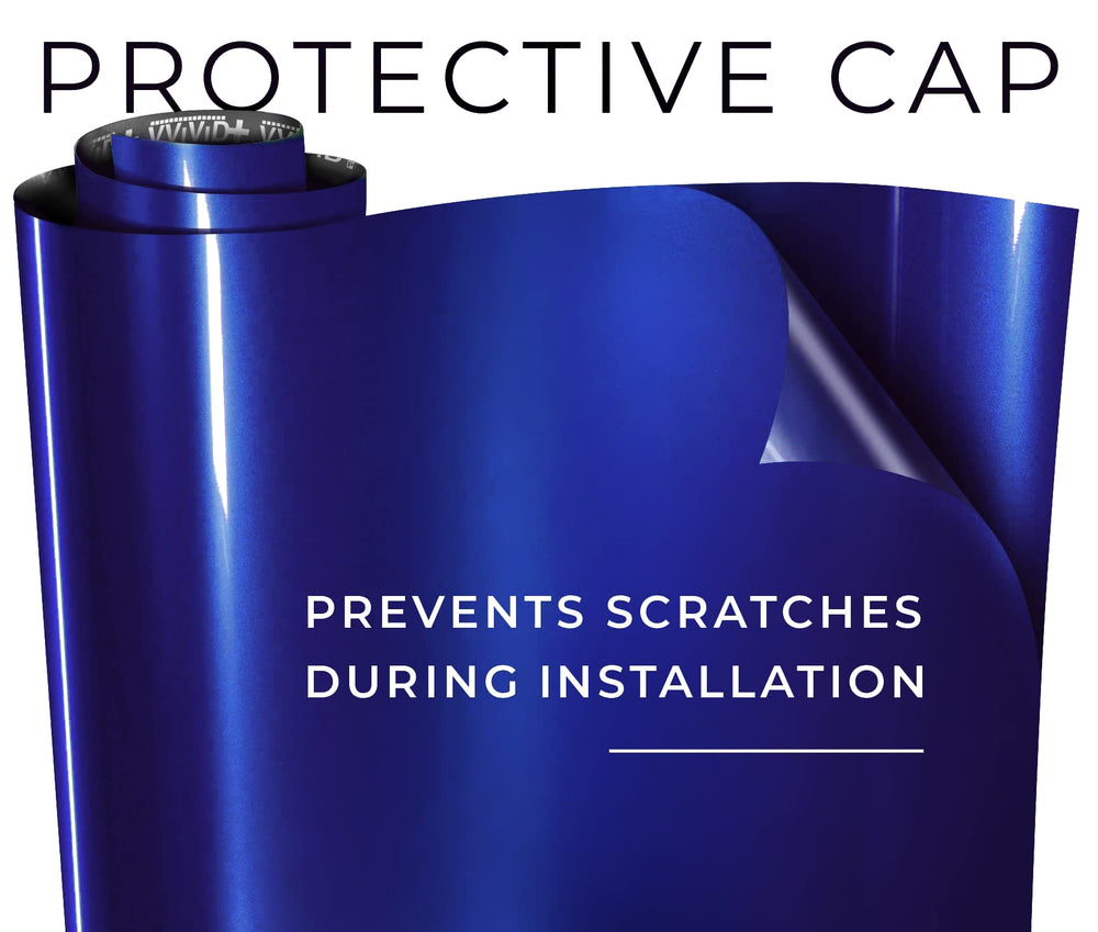 VViViD Neptune Pearl Blue stretchable protective cap liner detail protecting finish