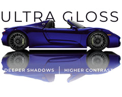 VViViD Neptune Pearl Blue close-up gloss reflection highlighting mirror-like shine