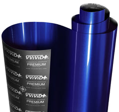 VViViD Neptune Pearl Blue front roll showing rich gloss finish and easy handling