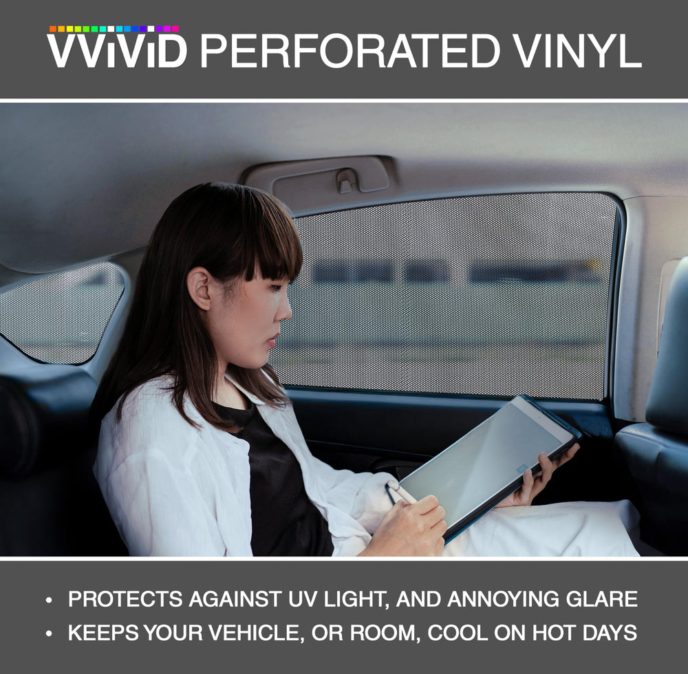 VViViD applied to car side window illustrating legal-look privacy benefit