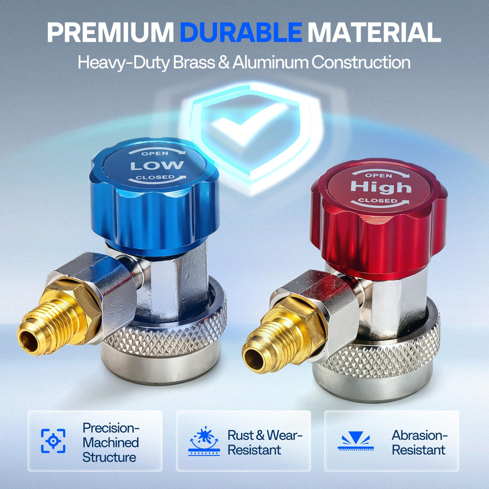 VIVOHOME can tap detail for clean puncture and controlled refrigerant release