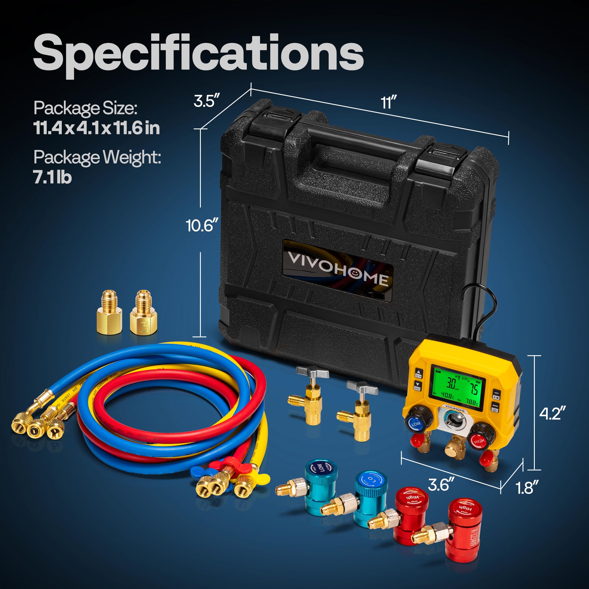 VIVOHOME carry case open with accessories for organized transport benefit