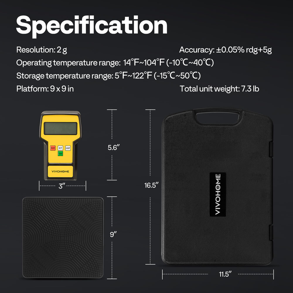 VIVOHOME LCD showing "FULL" overload alert protecting sensor from damage