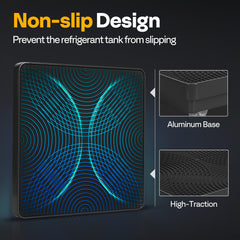 VIVOHOME refrigerant tank on scale during charging demonstrating accurate weighing