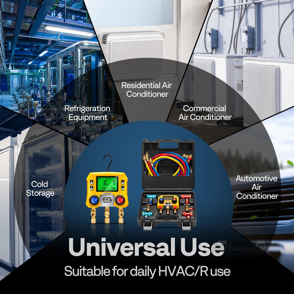 VIVOHOME three hoses with shut-off valves for controlled diagnostics benefit