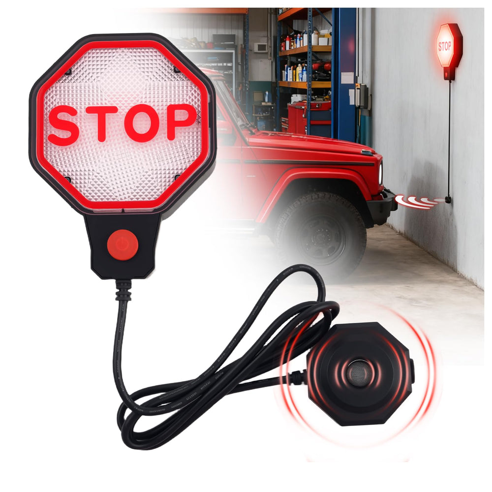 VKQTS front panel LED display showing colors and clear distance guidance