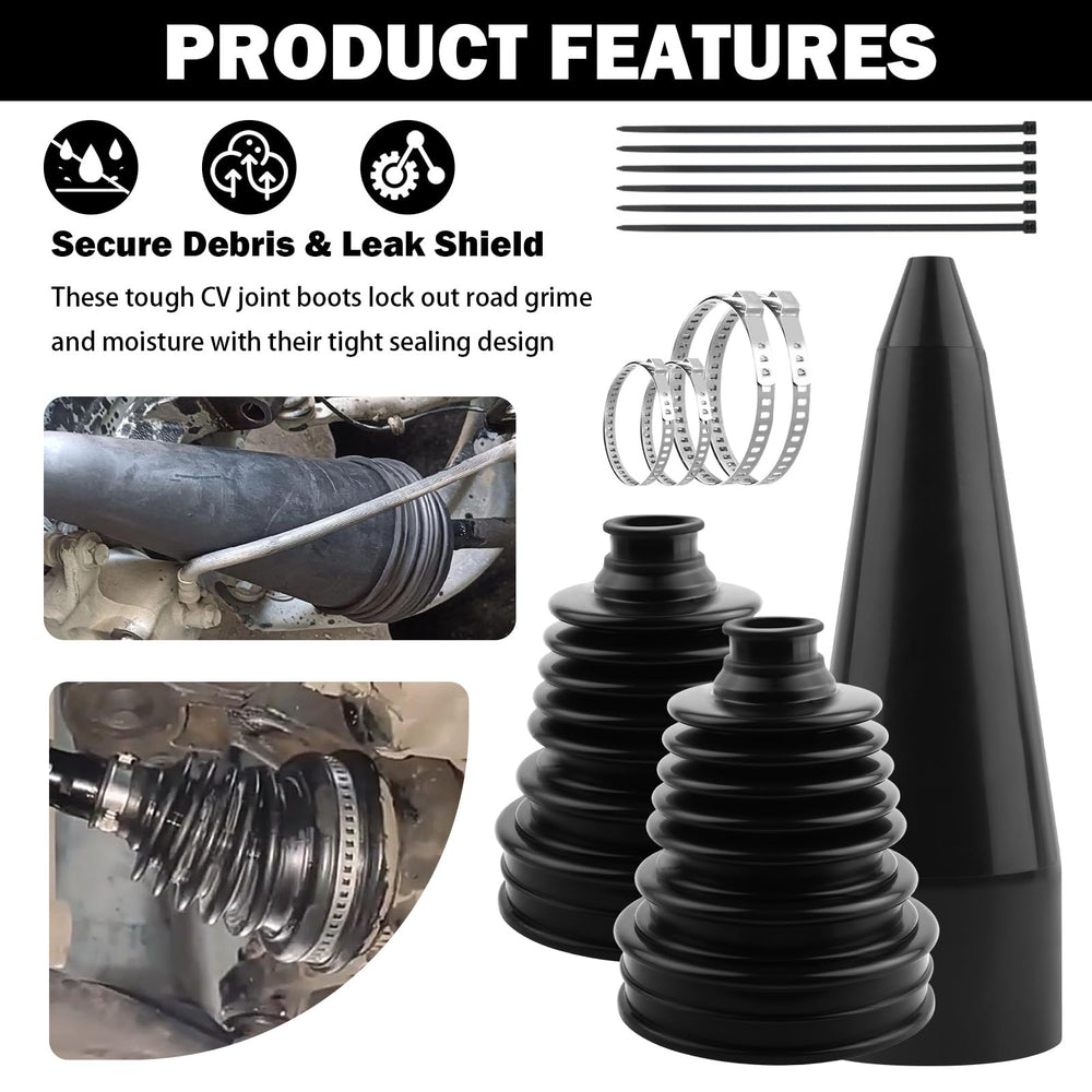 VKQTS split boot installed on drive shaft showing contamination protection