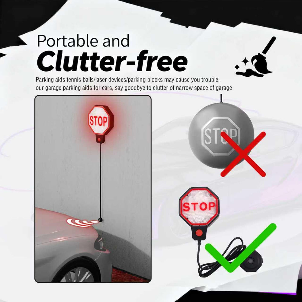 VKQTS indicator lit behind parked car delivering consistent parking help