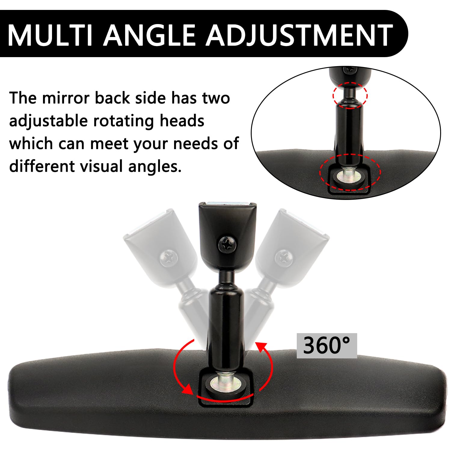 VKVXCLON installed in car interior showing expanded rear visibility benefit