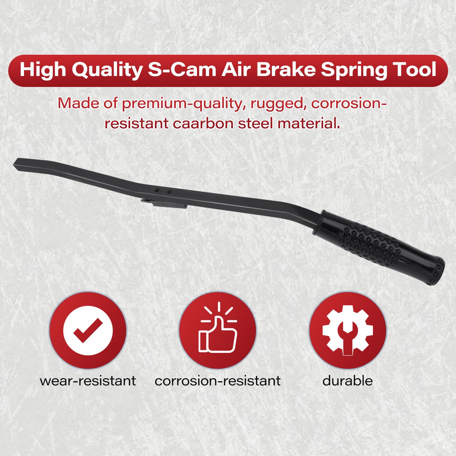 VKVXCLON anti-slip handle closeup reducing hand fatigue during extended brake work