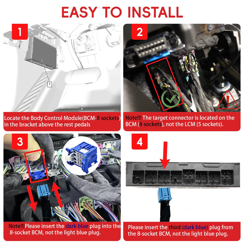 VNVNMV module installed behind the dash demonstrating hidden neat installation benefit