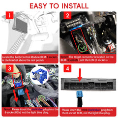 VNVNMV module installed behind the dash demonstrating hidden neat installation benefit