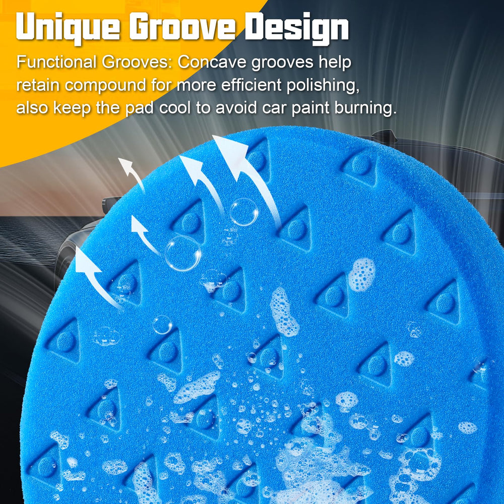 VOFirst foam pad detailed surface showing soft finish for polishing and glossy results