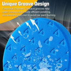 VOFirst foam pad detailed surface showing soft finish for polishing and glossy results