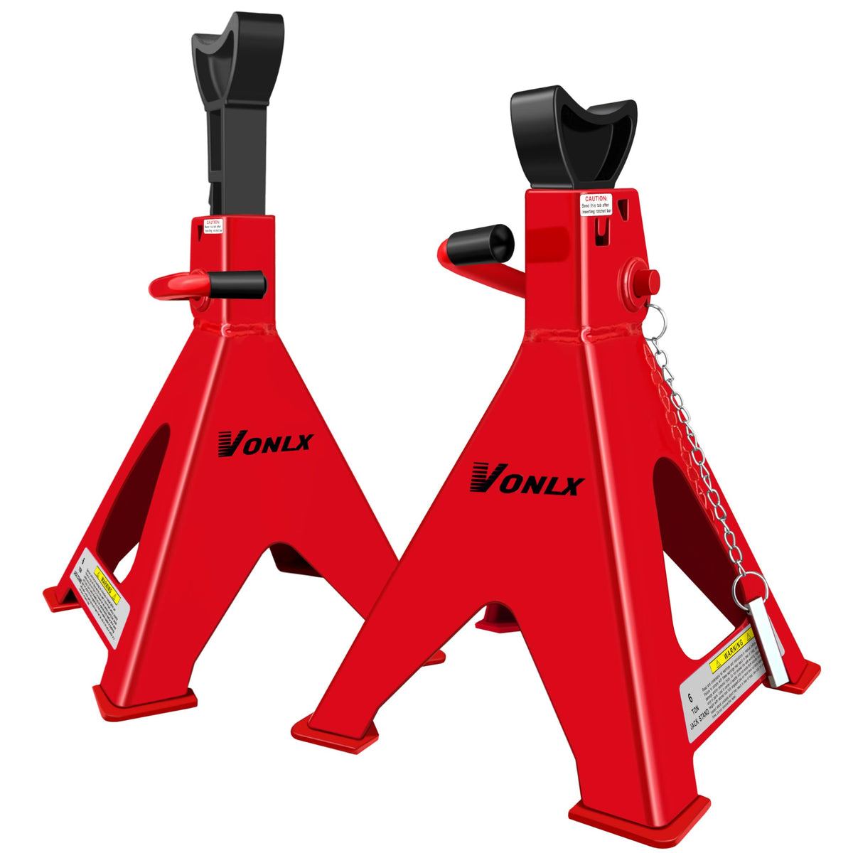 VONLX front view of two stands showing robust build and secure support