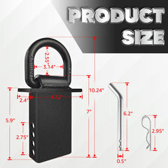 VONLX D‑ring installed in trailer stake pocket demonstrating stable tie point