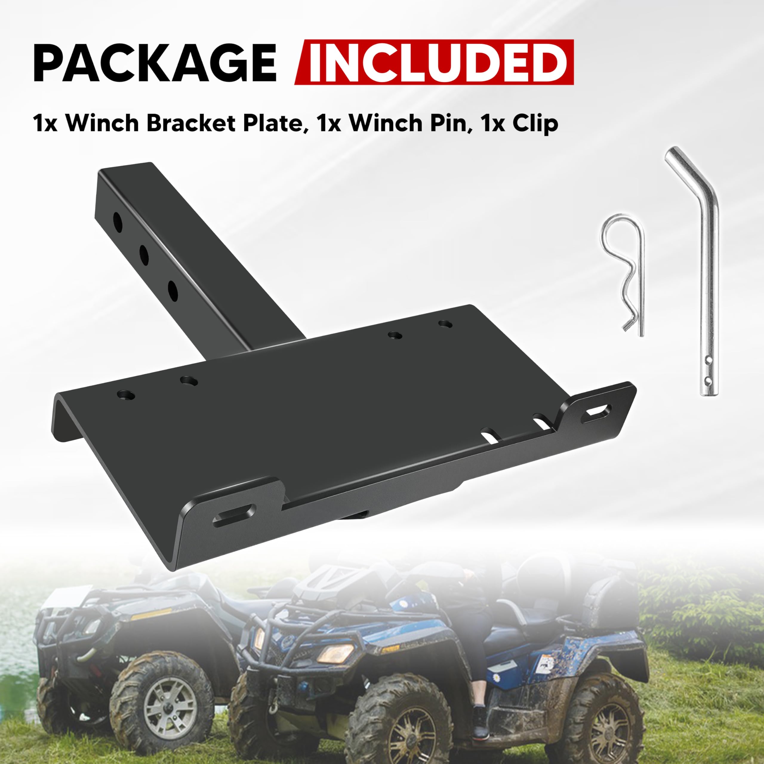 VONLX winch pin and clip detail for quick installation and safety benefit