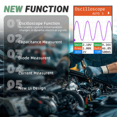 VORGENS QDB-5A connection ports and plugs ready for coil or injector testing