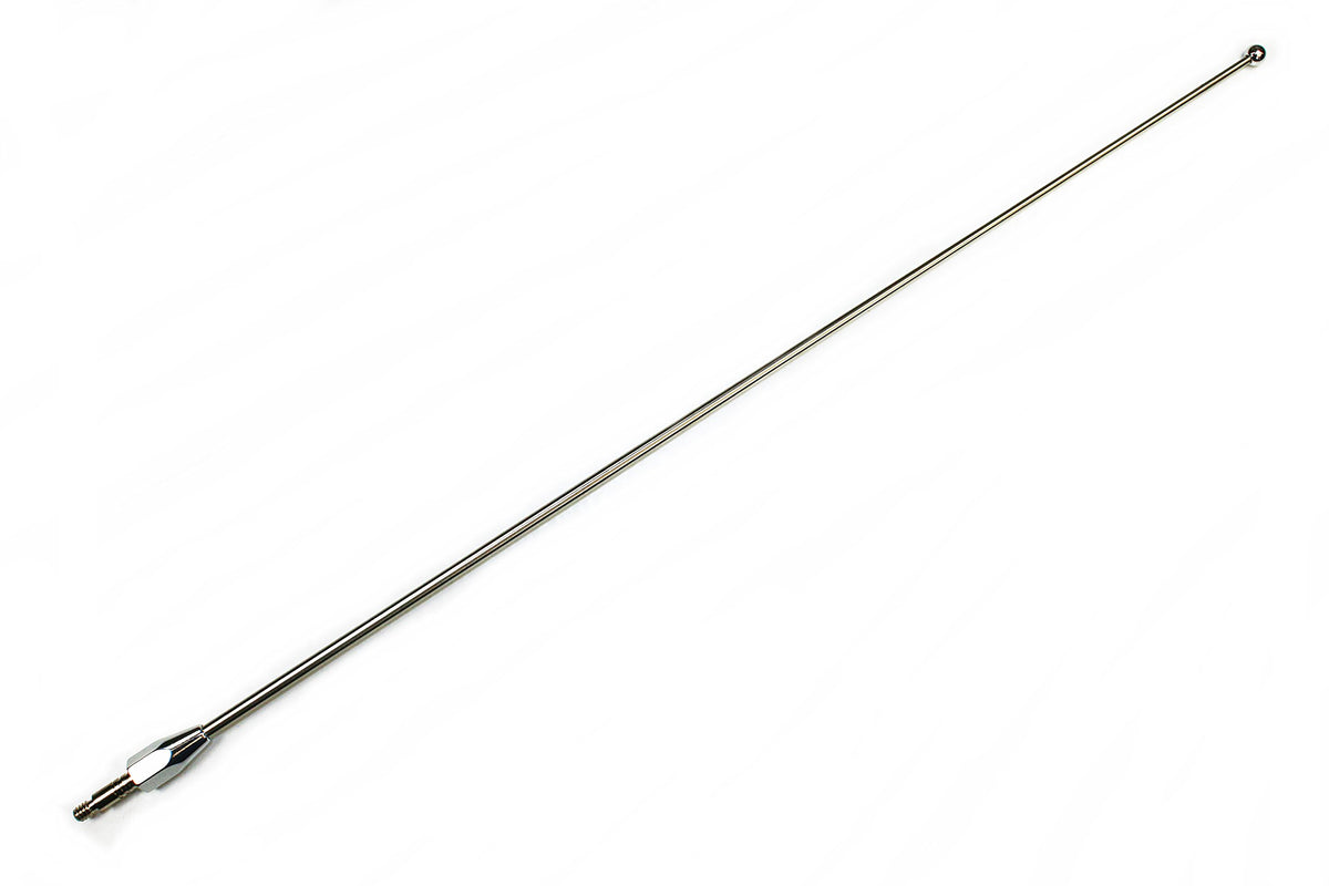 Votex 15-inch antenna front profile showing compact custom style and durable look
