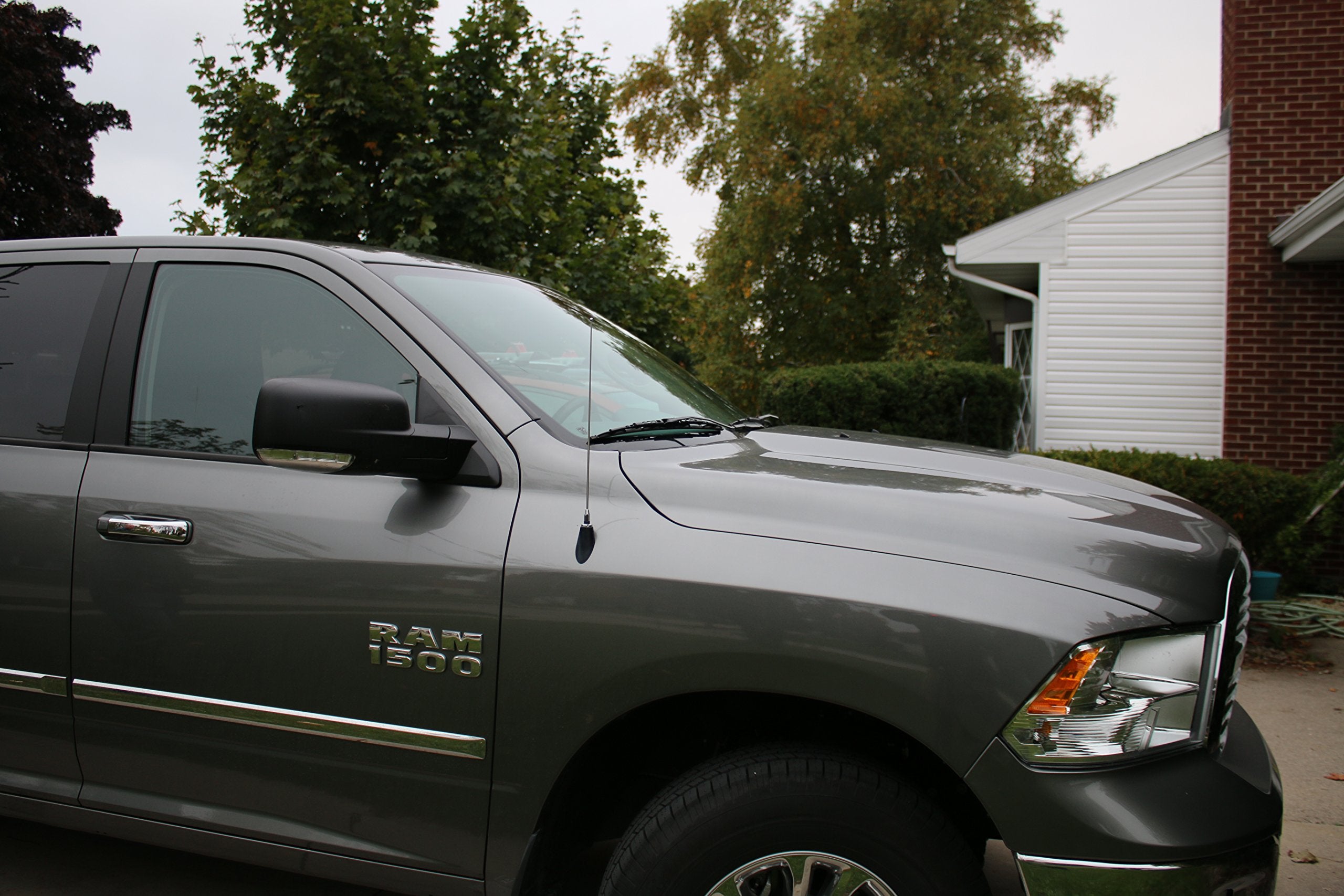 Votex antenna installed on Ford F-150 demonstrating low-profile custom appearance