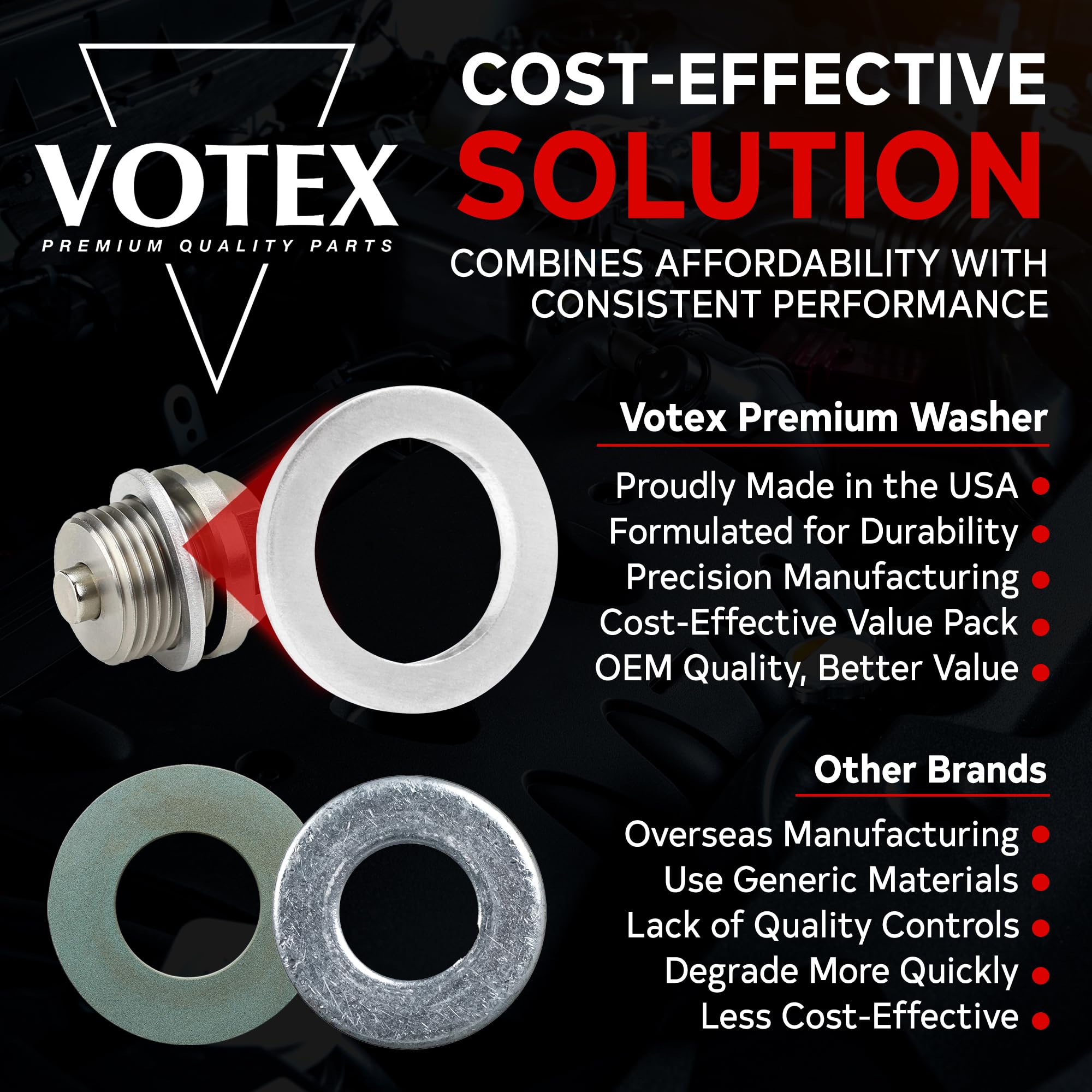 Votex close-up of soft-tempered aluminum texture showing consistent finish