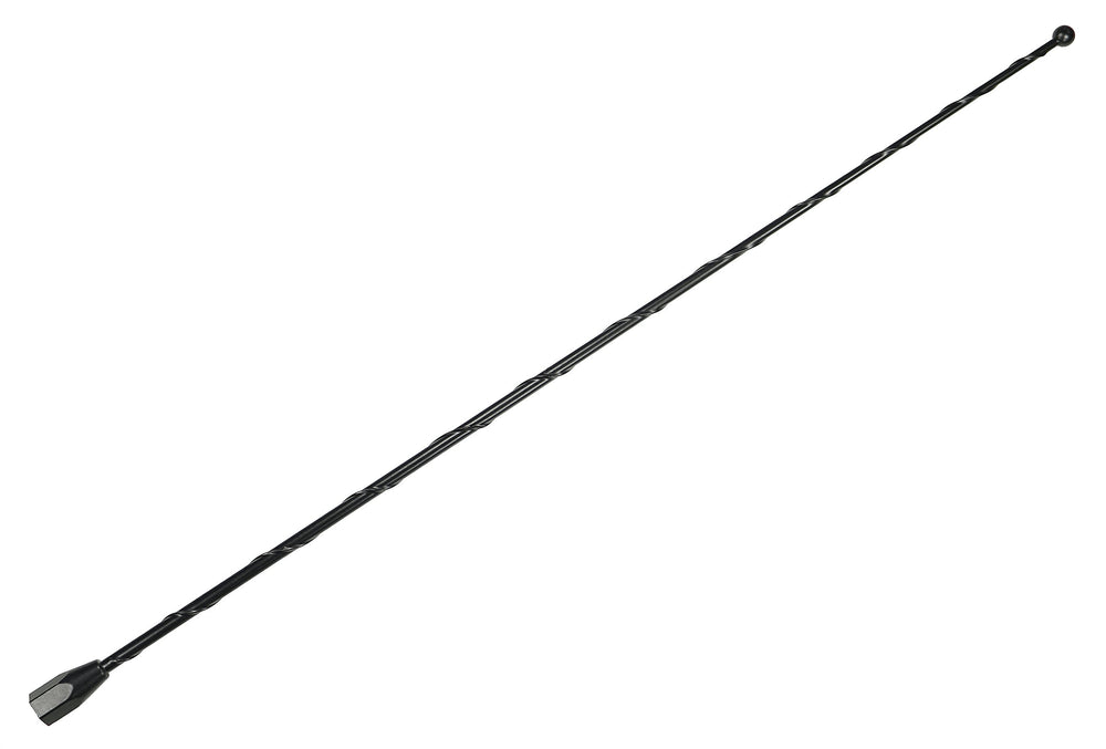 Votex front view antenna installed on Silverado shows sleek black look and improved styling