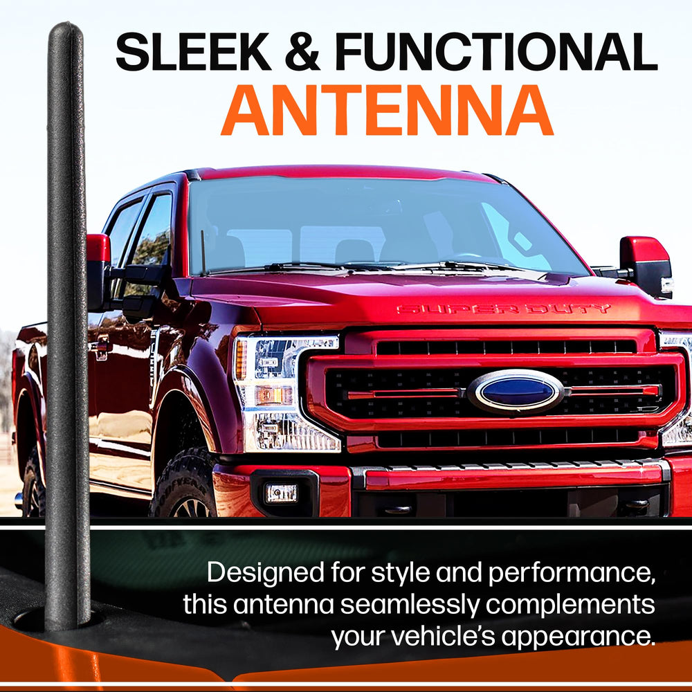 Votex antenna on truck driving demonstrates reliable reception on the road