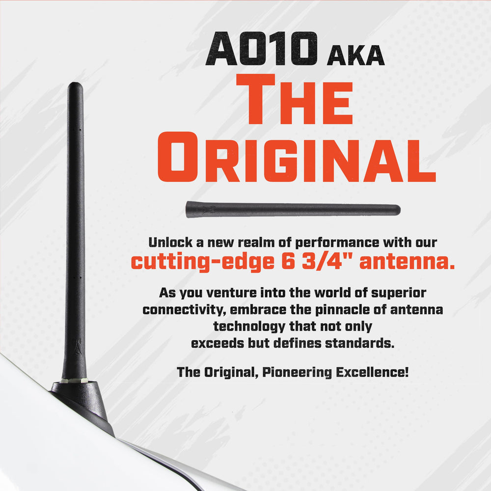 Votex low-profile antenna installed on truck roof offering reduced snagging and tidy appearance