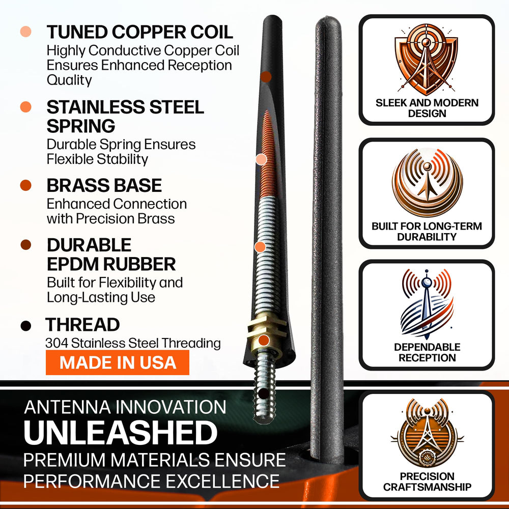 Votex EPDM rubber tip texture resists weathering and prevents cracking