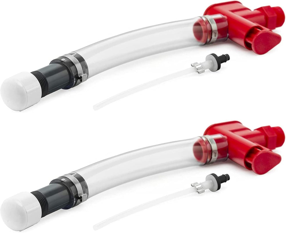 VP Racing trigger hose front view showing compact trigger and hose, improves pouring control