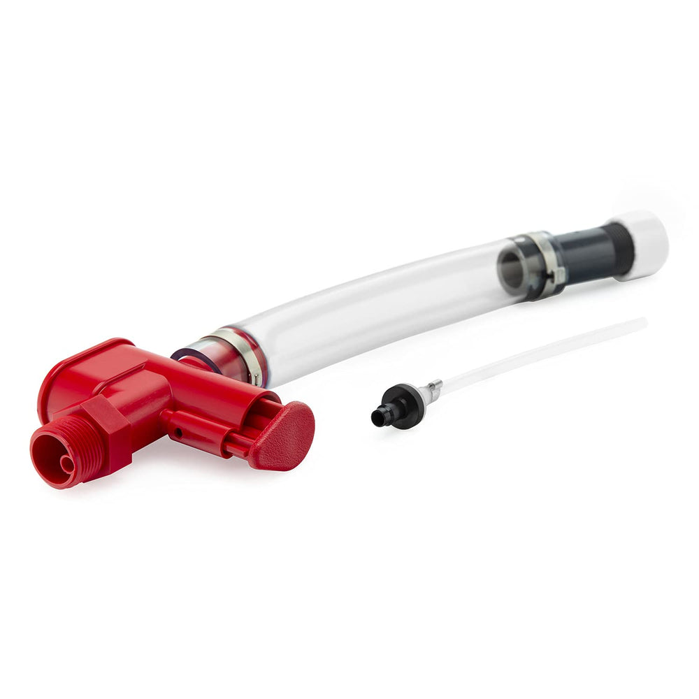 VP Racing close-up of trigger mechanism, provides precise start-stop fuel flow