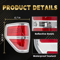 VPIMOZO passenger side tail light assembly demonstrating matching pair and finish