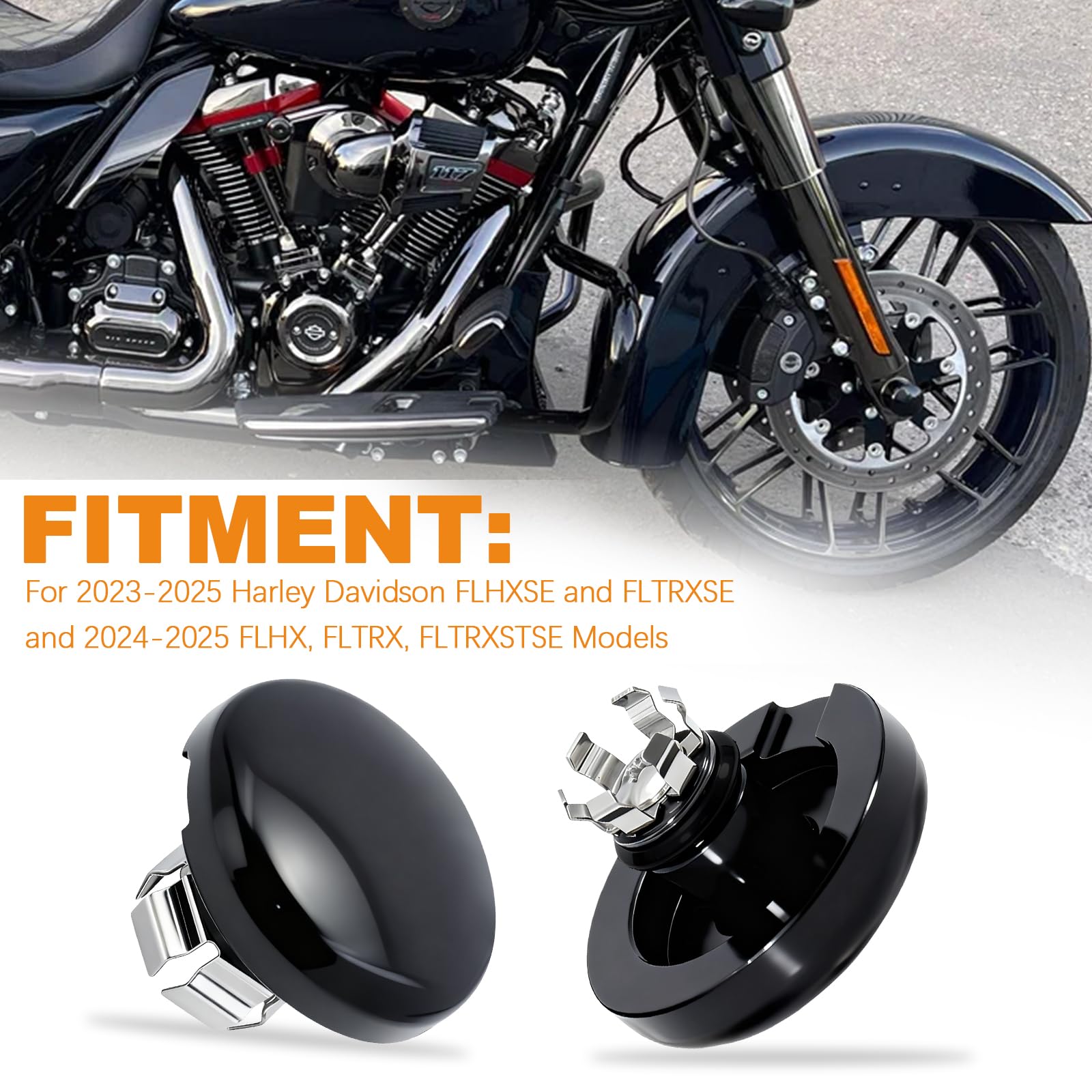 VPZMT side profile of axle nut cap demonstrating low-profile fit and durable steel