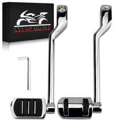 VPZMT front lever chrome packaging showing included pair and benefit of ready-to-install